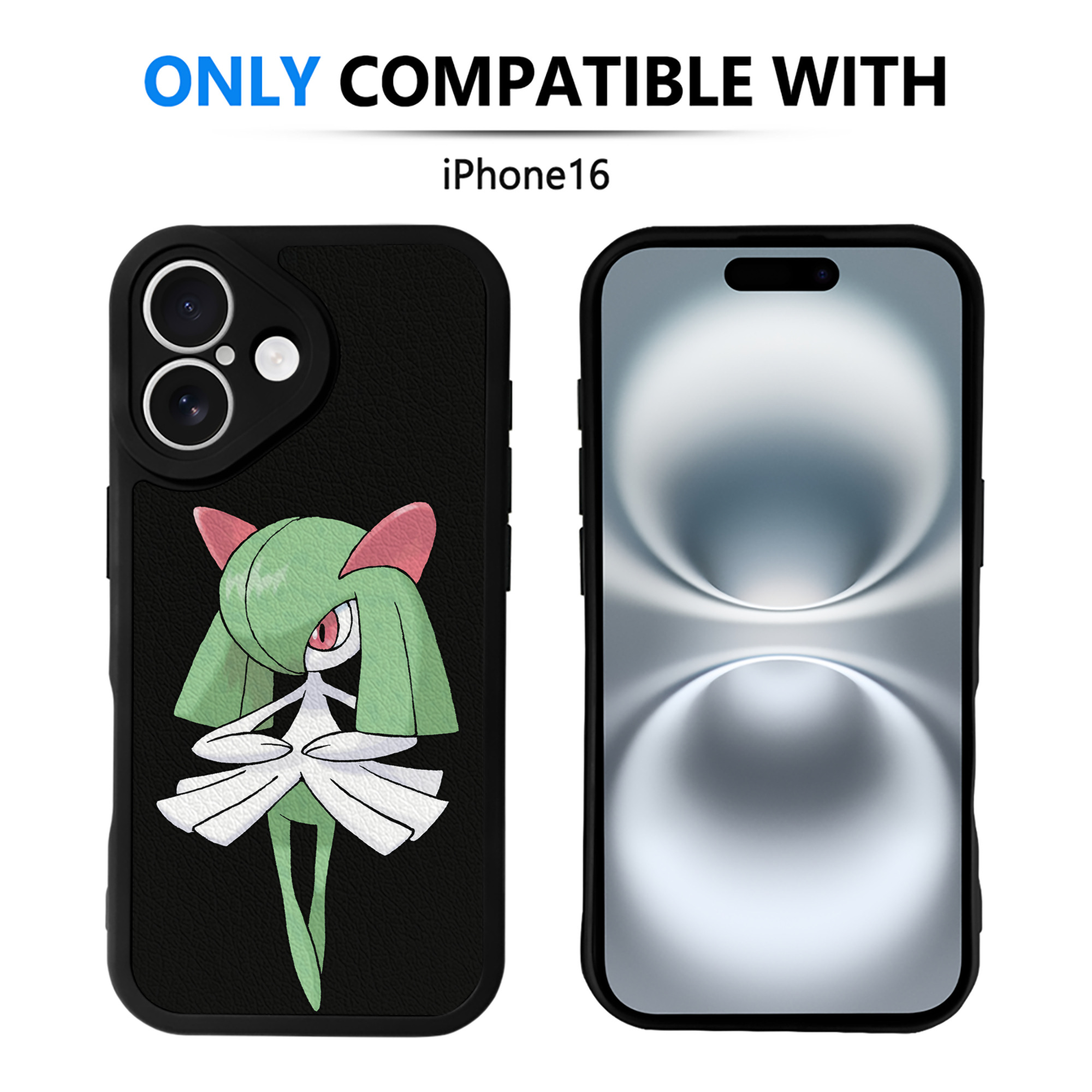 （画像用） ポケットモンスター Pokémon 【iPhone 16シリーズ対応】シリコンスマホケース（レザー調） 材質：シリコン